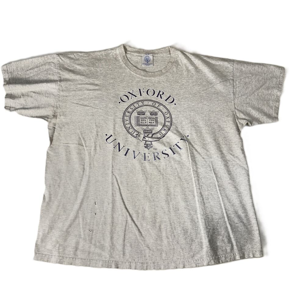 Vintage University of Oxford T-Shirt Men's XXL Crest Collegiate UK England